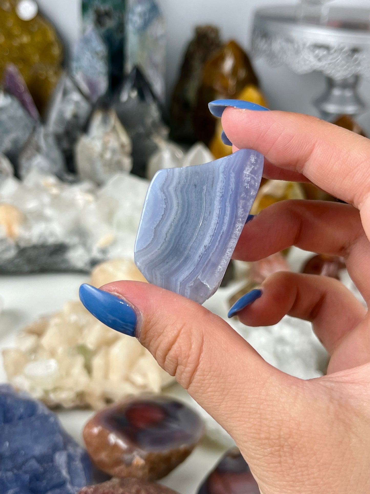 Blue Lace Agate Slab