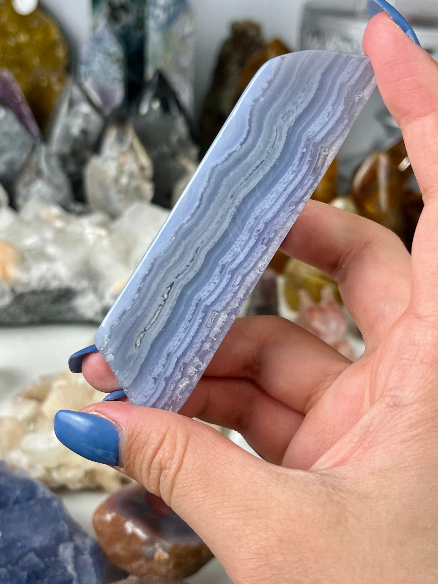 Blue Lace Agate Slab