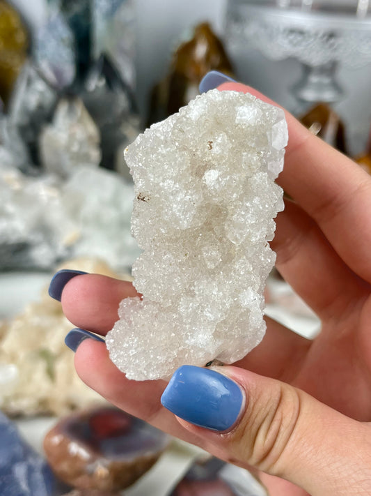 Chalcedony Stalactite with Apophyllite