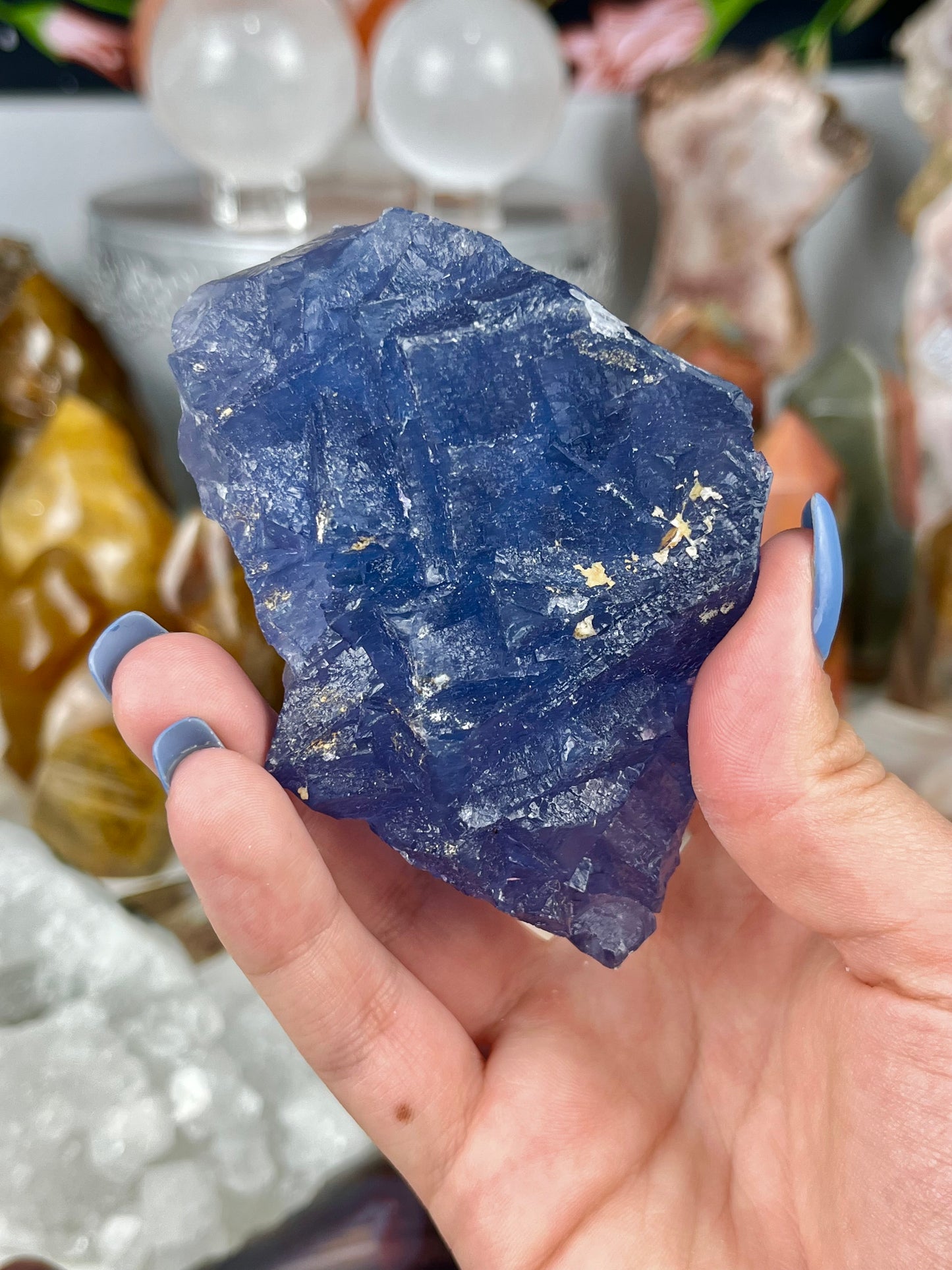 Raw Blue Fluorite