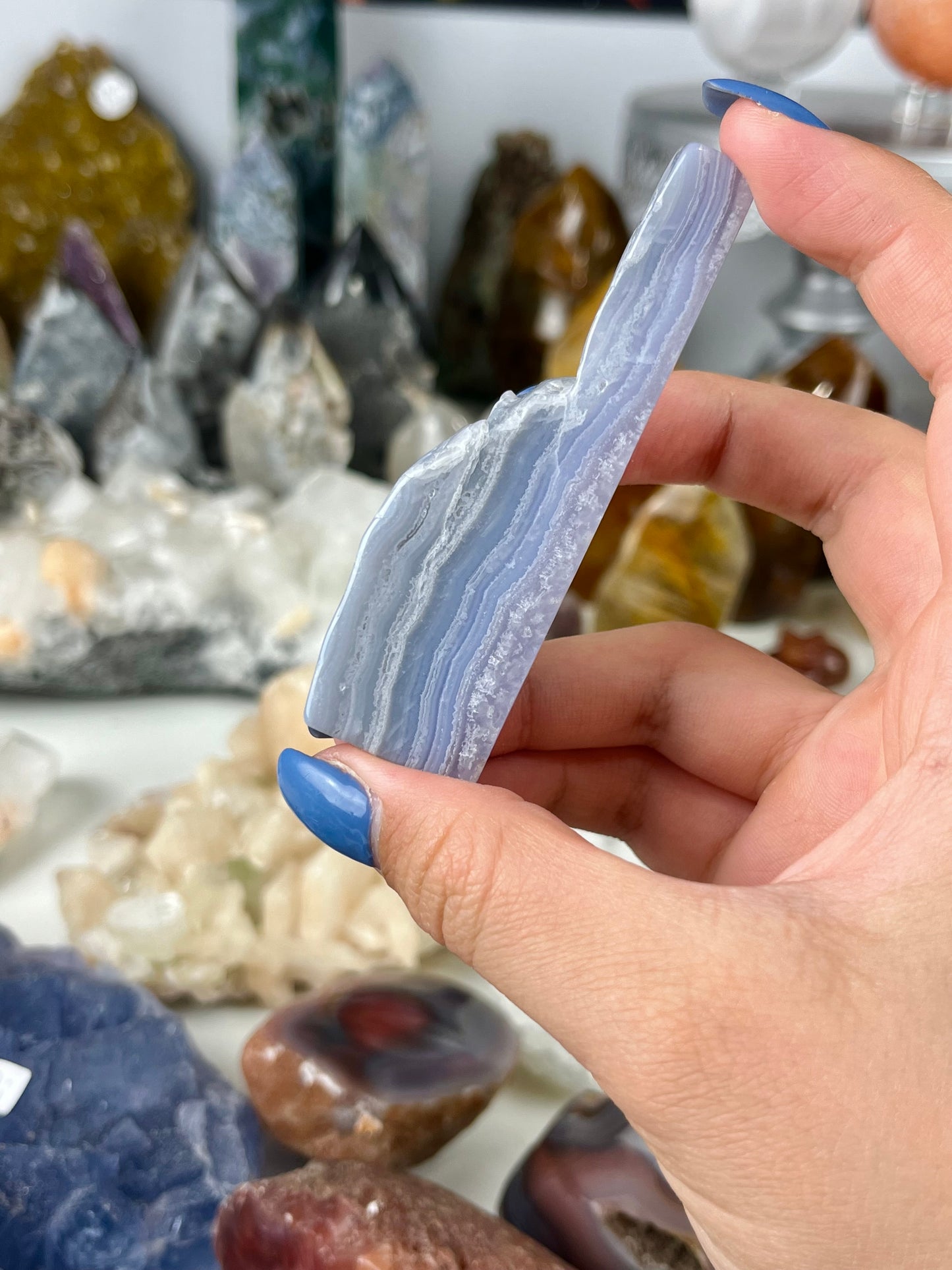 Blue Lace Agate Slab