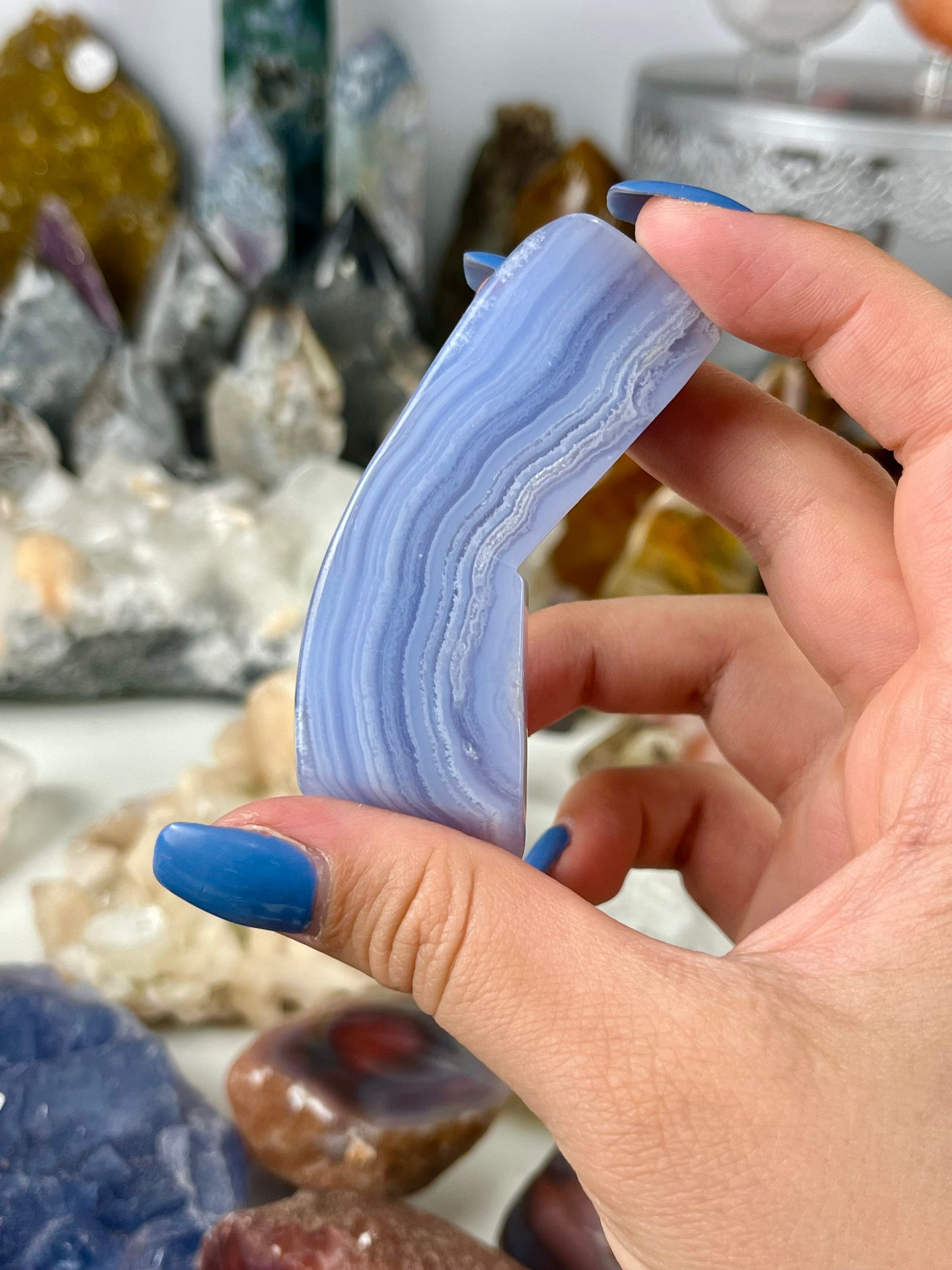 Blue Lace Agate Slab