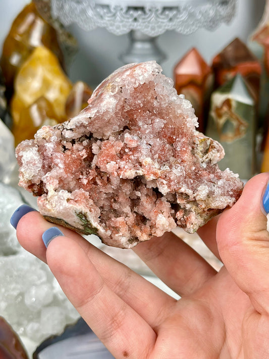 Red Pink Amethyst Cluster