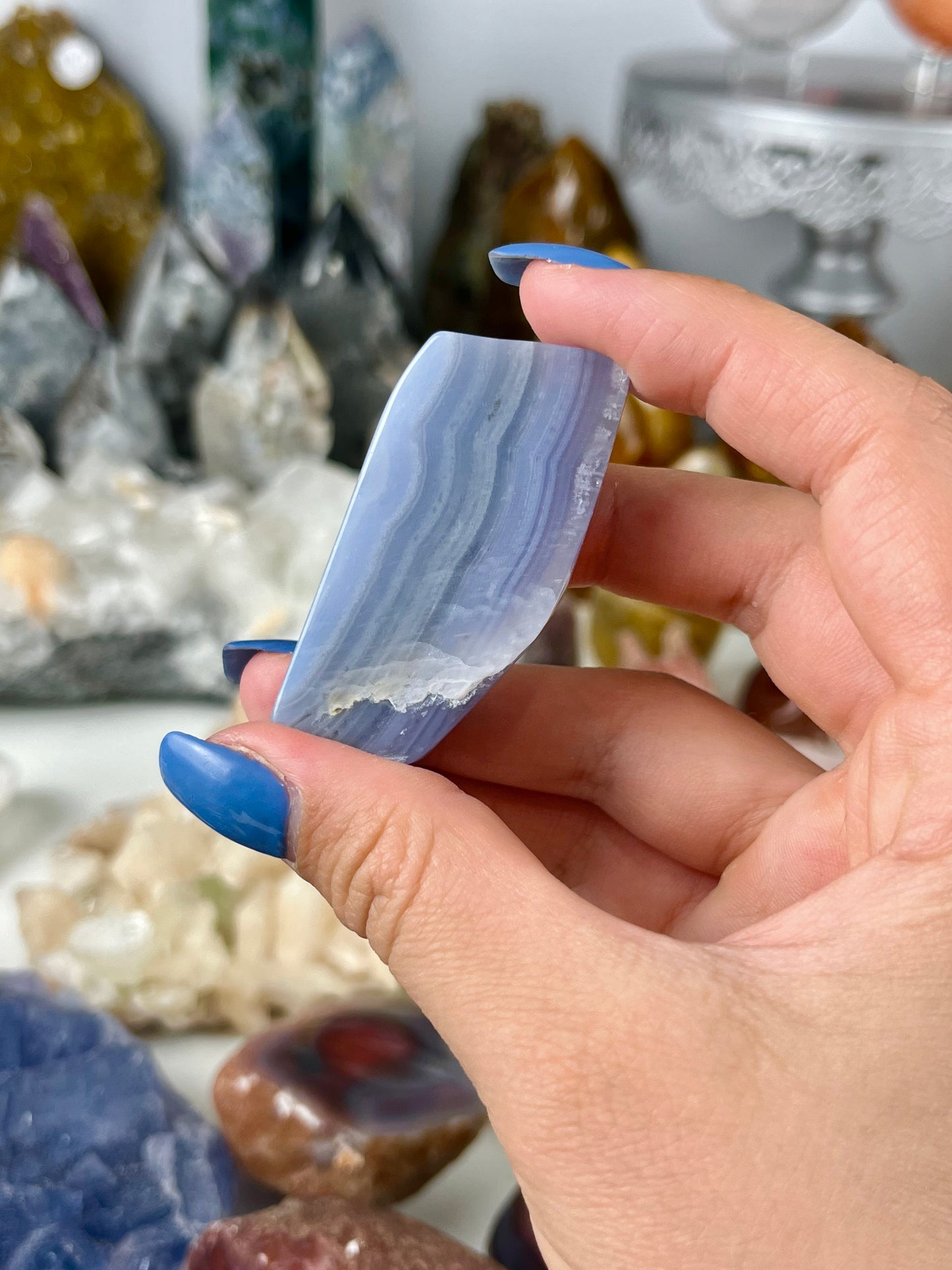 Blue Lace Agate Slab