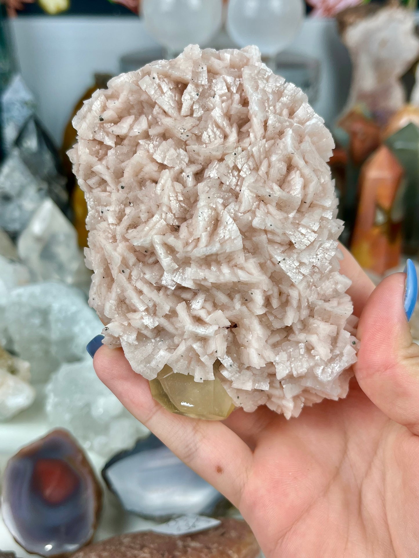 Raw Pink Dolomite with Calcite