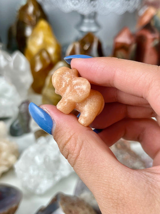 Orange Aventurine Elephant