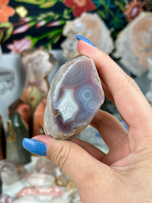 Pink Sashe River Agate