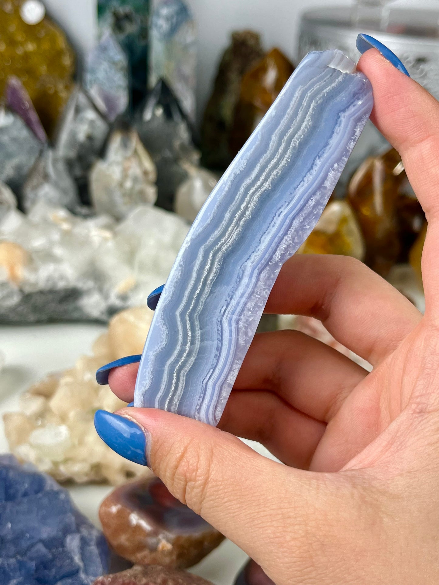 Blue Lace Agate Slab