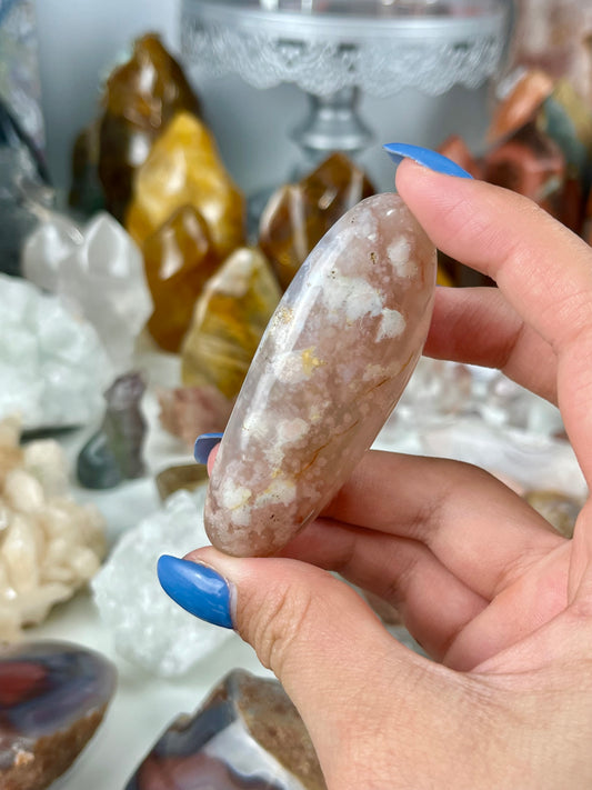 Flower Agate Palmstone