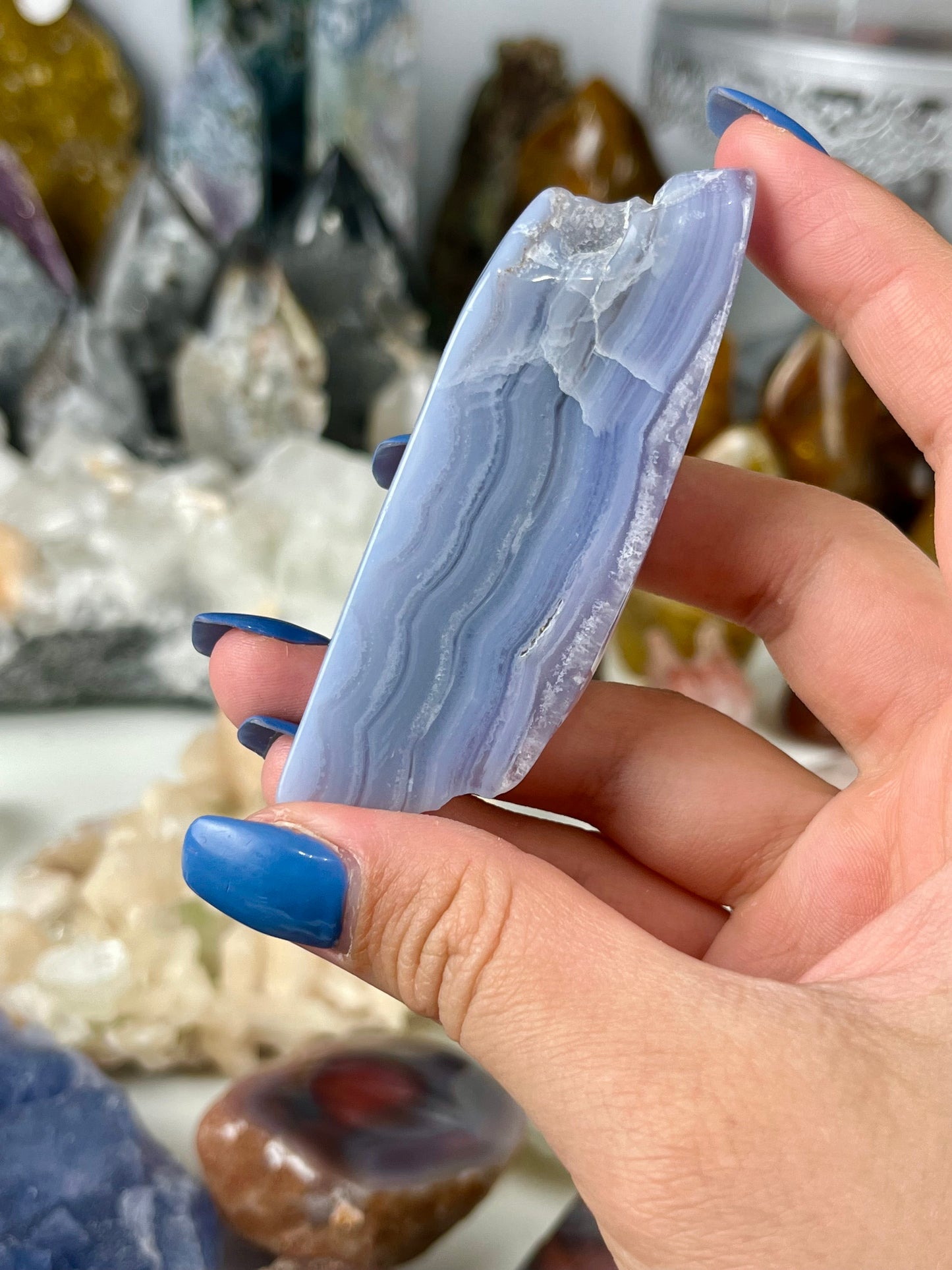 Blue Lace Agate Slab