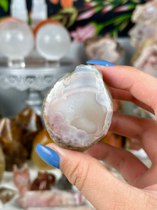 Pink Sashe River Agate