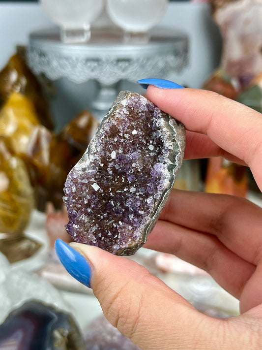 Purple Galaxy Amethyst Cluster