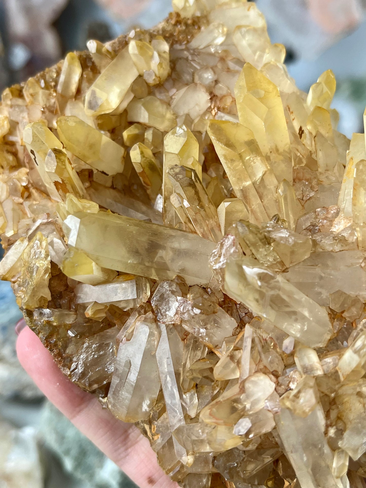 Tangerine Quartz Cluster