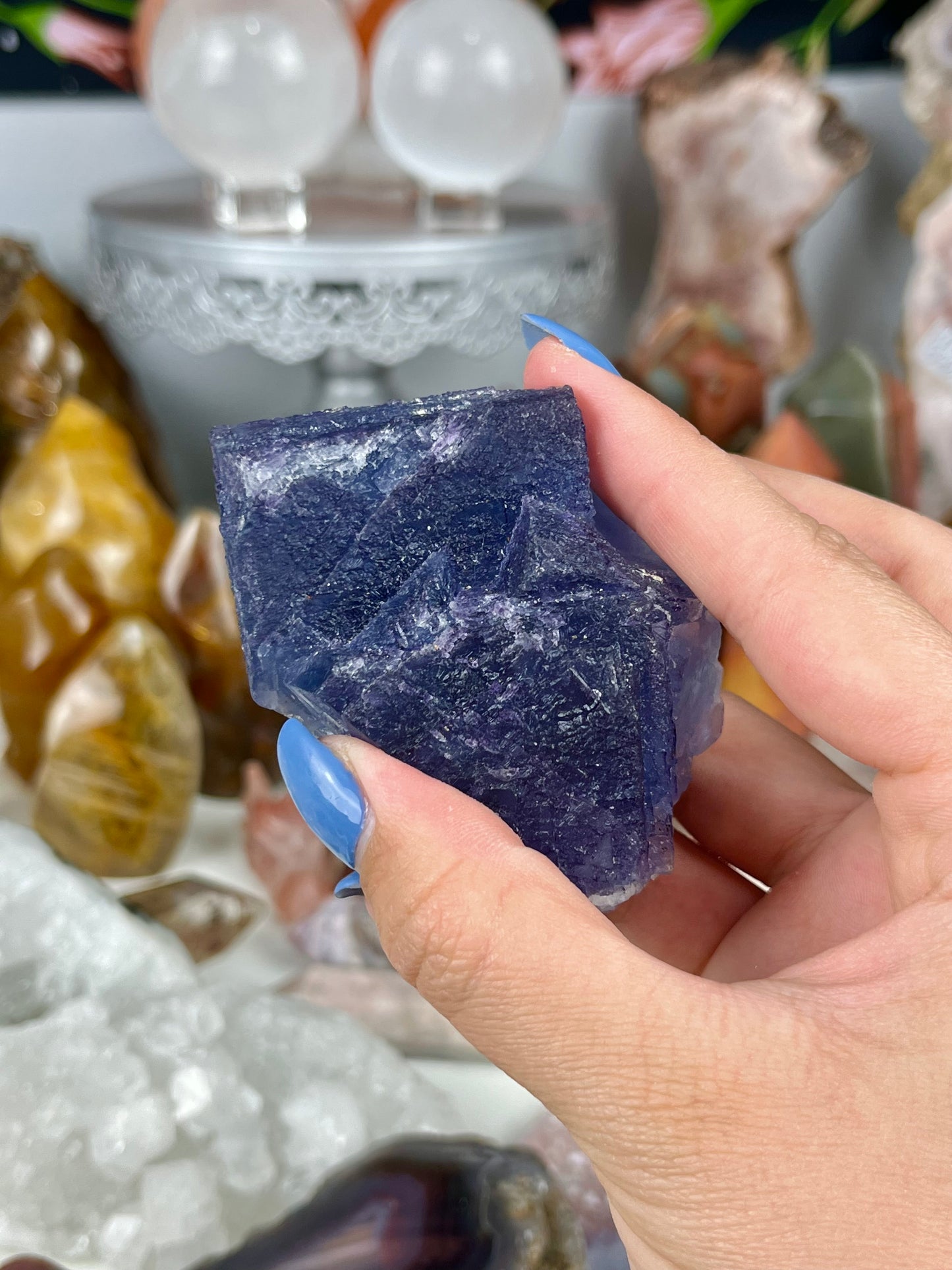 Raw Blue Fluorite