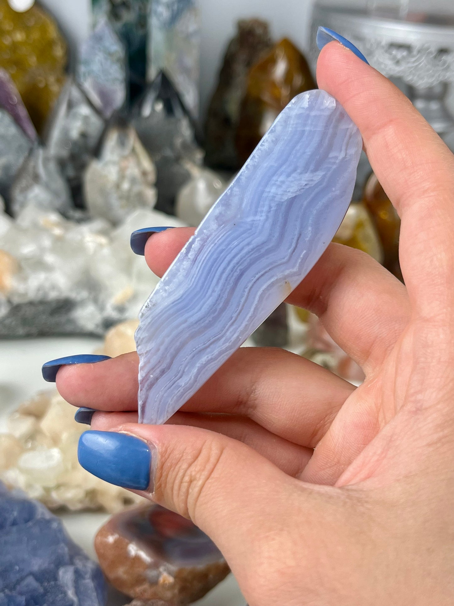 Blue Lace Agate Slab