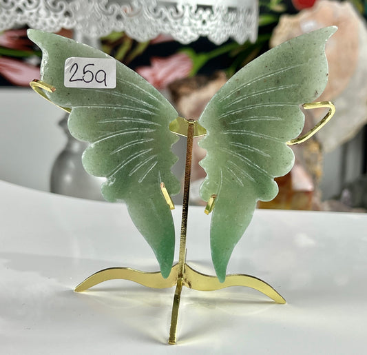 Green Aventurine Fairy Wings