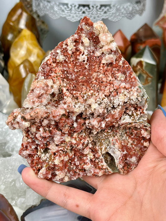 Red Pink Amethyst Cluster