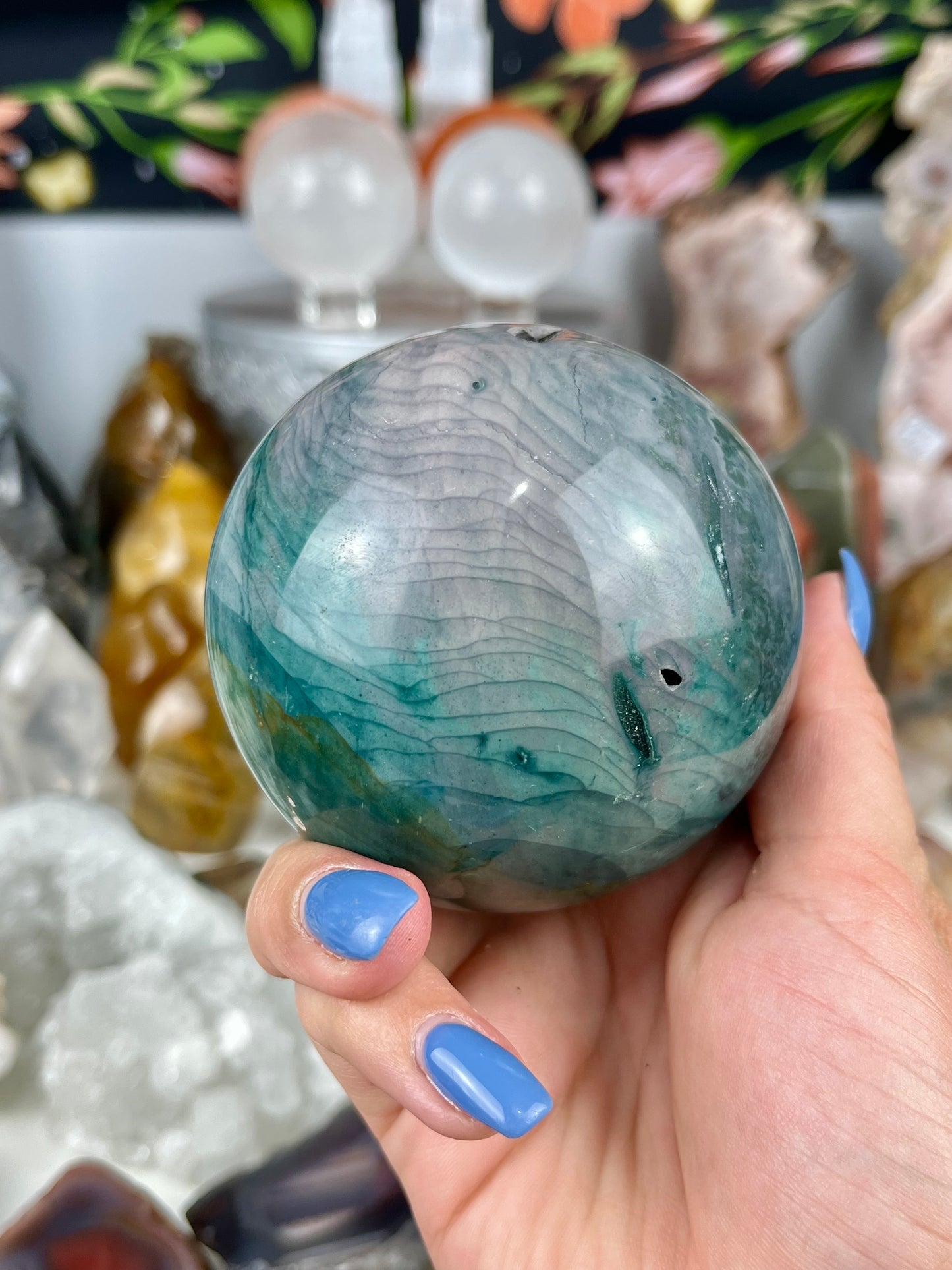 Mermaid Ocean Jasper Sphere