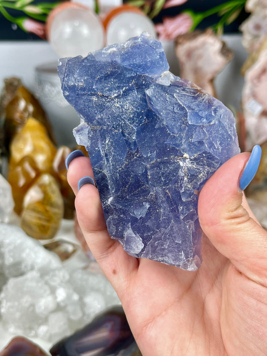 Raw Blue Fluorite