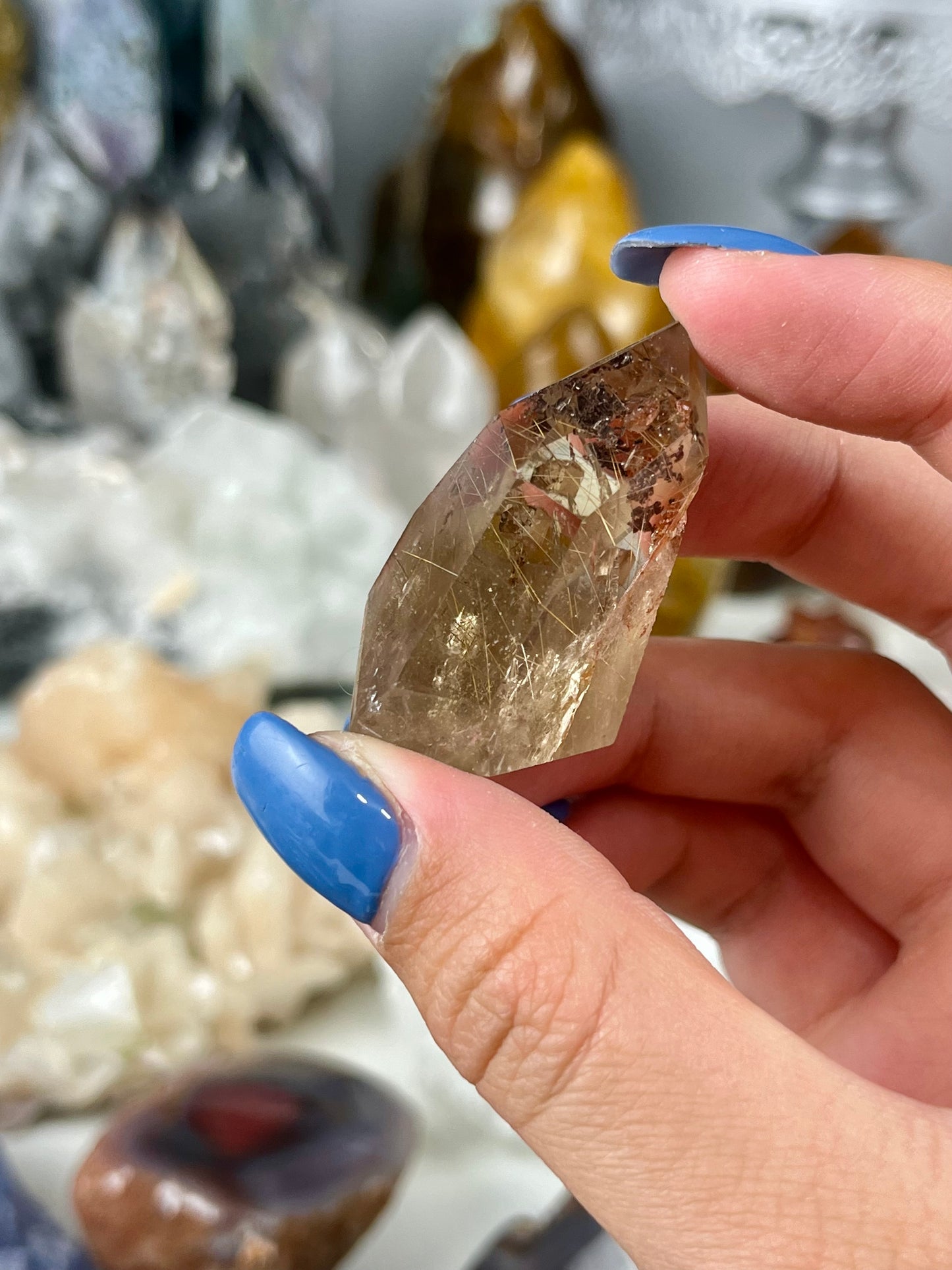 Rutile & Garden Quartz in Smoky