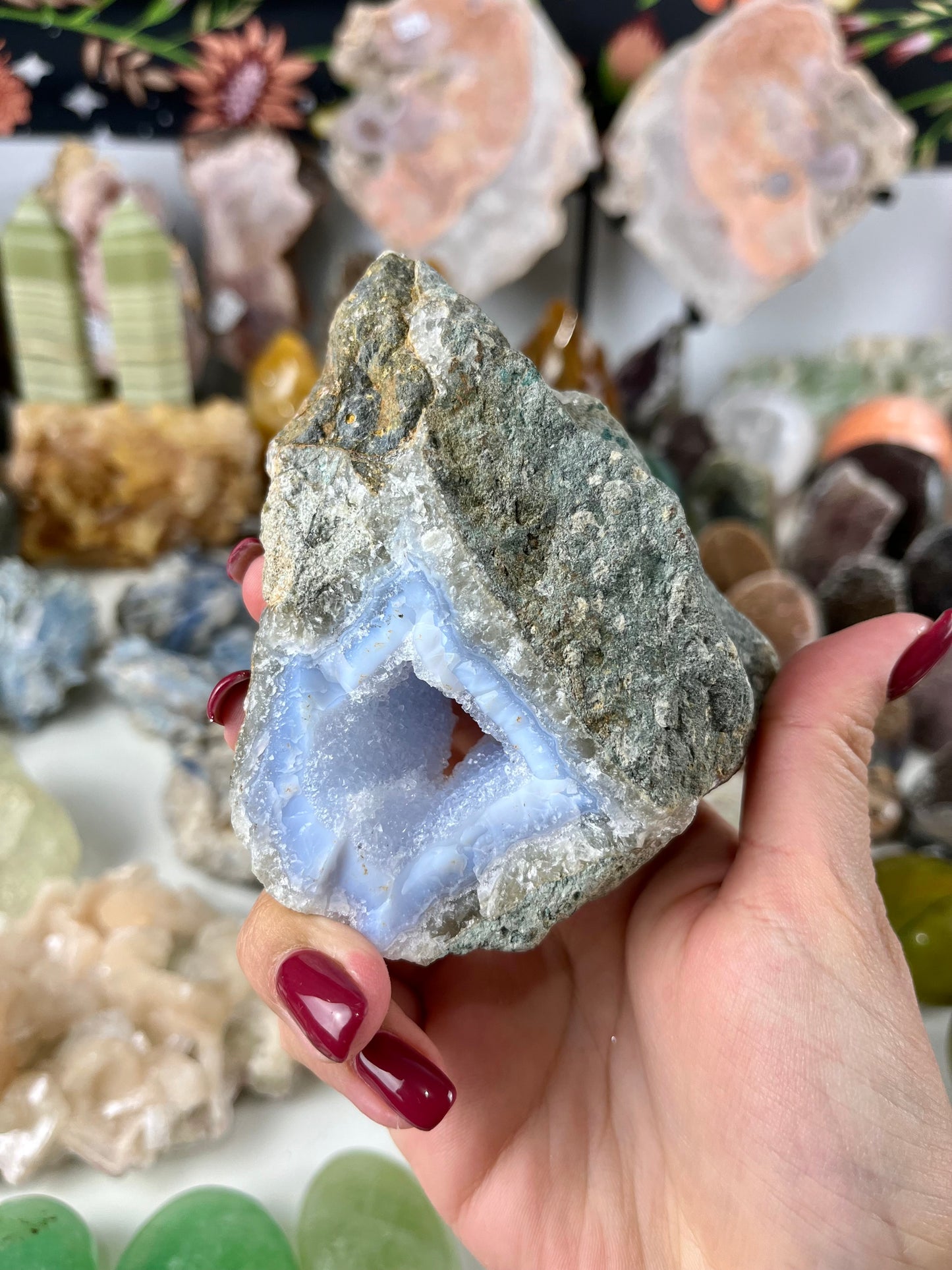 Druzy Blue Lace Agate