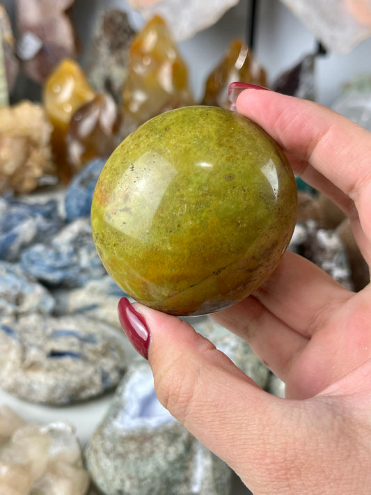 Green Opal Palmstone