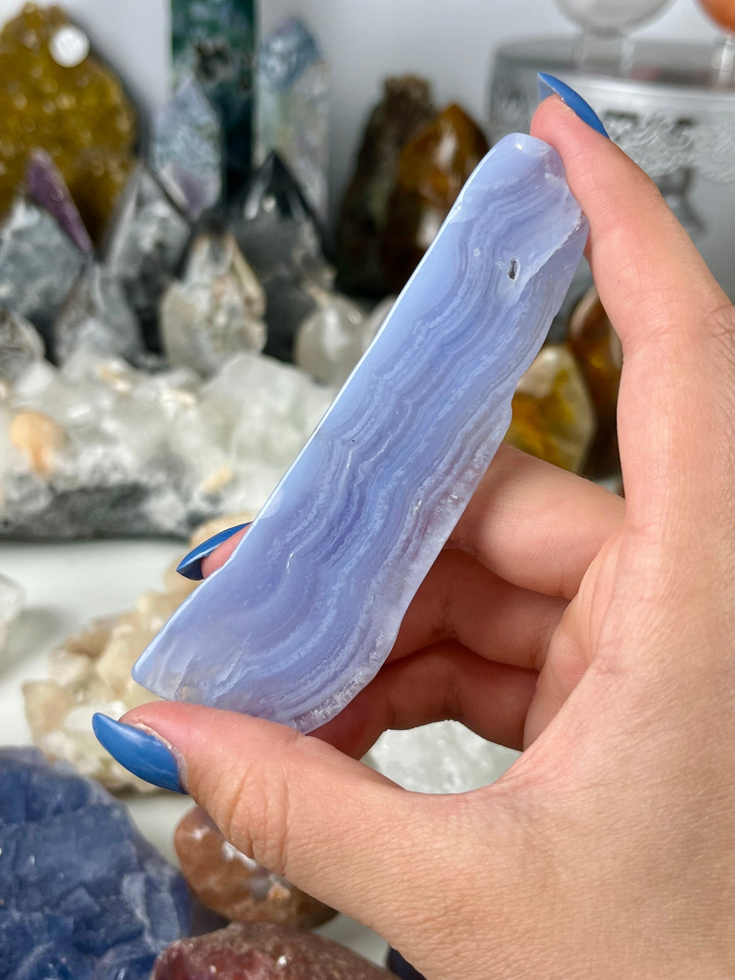 Blue Lace Agate Slab