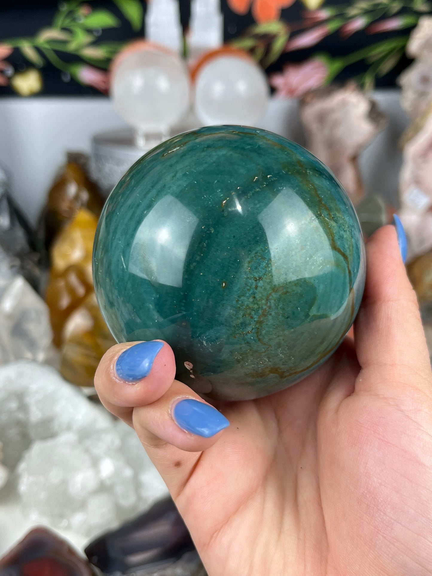 Mermaid Ocean Jasper Sphere