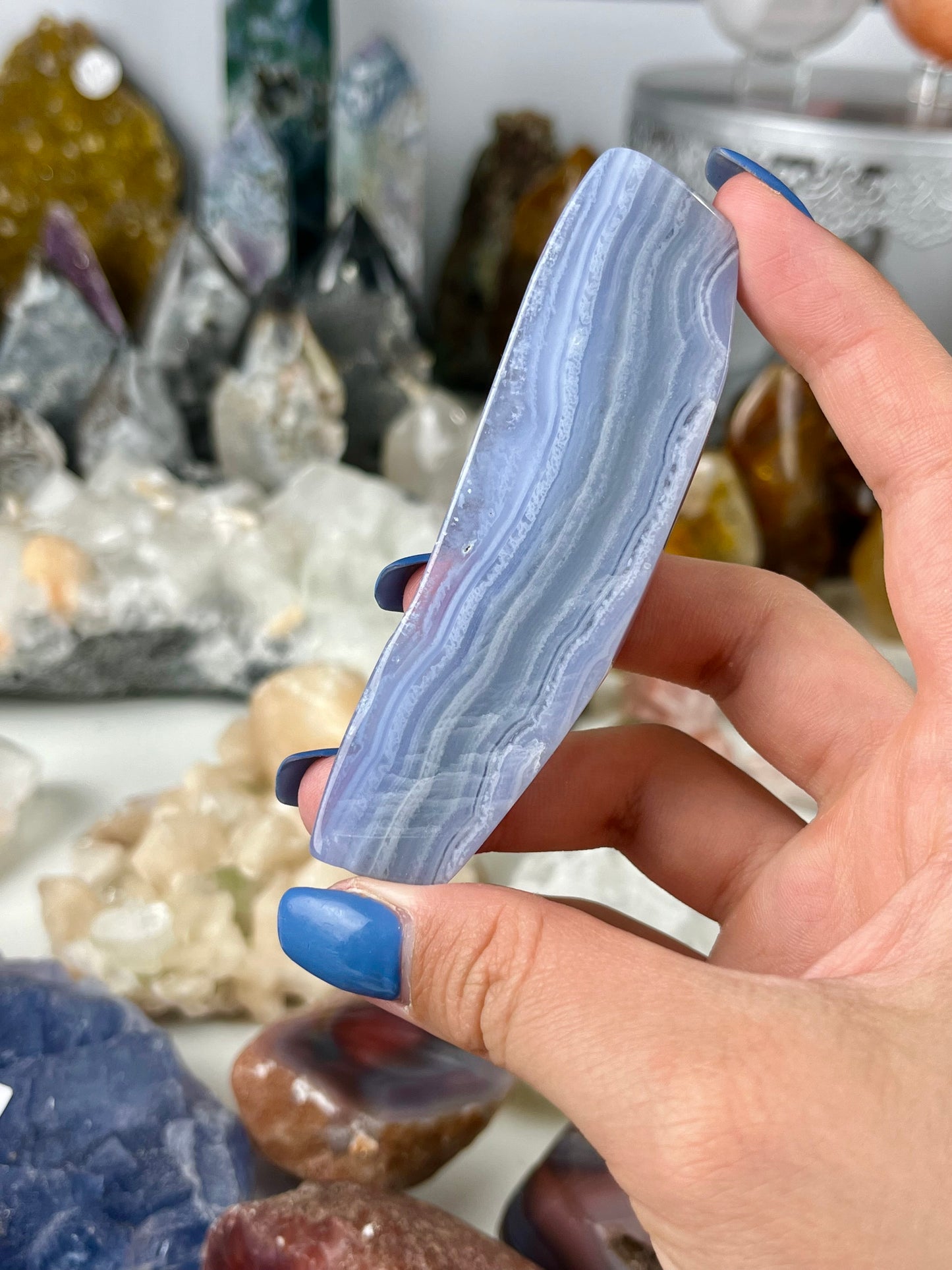 Blue Lace Agate Slab