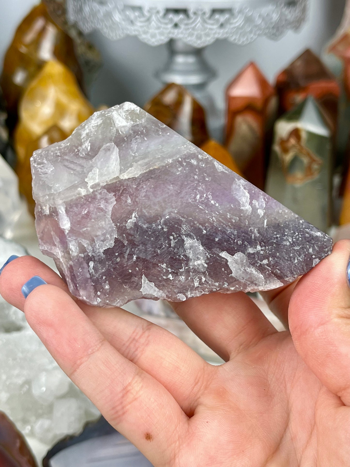 Raw Lavender Fluorite