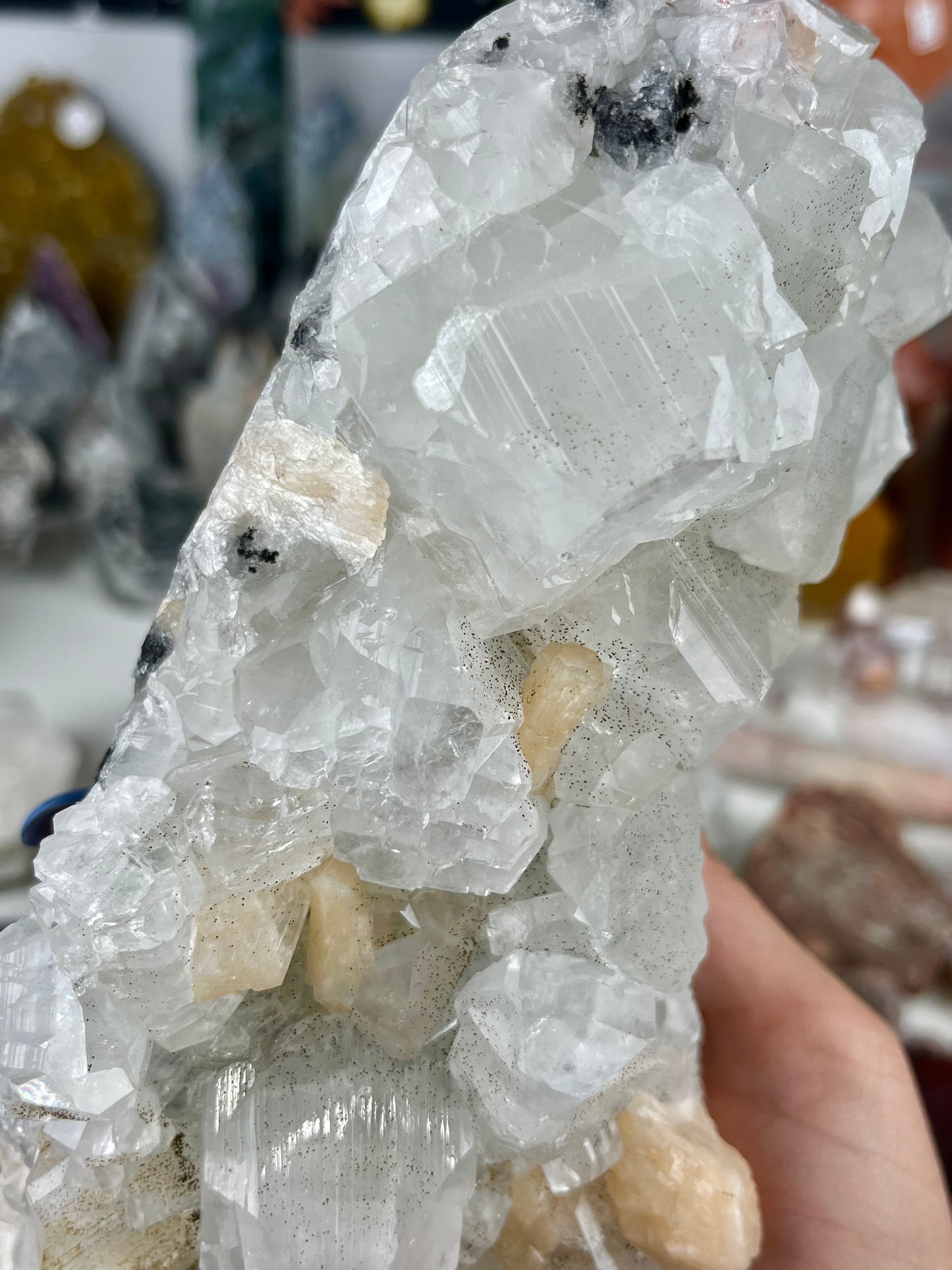 XL Apophyllite with Peach Stillbite