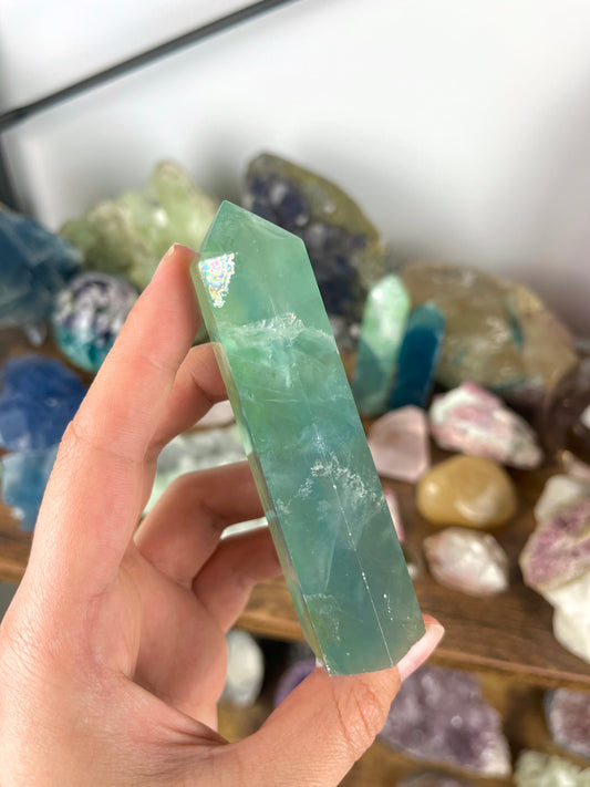 Green Fluorite Tower